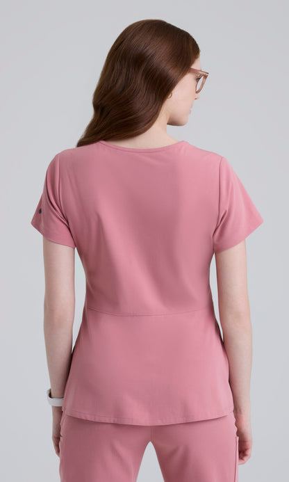 Grey's Anatomy Cultivate GRGT309 Spring Top Rose Mauve - back