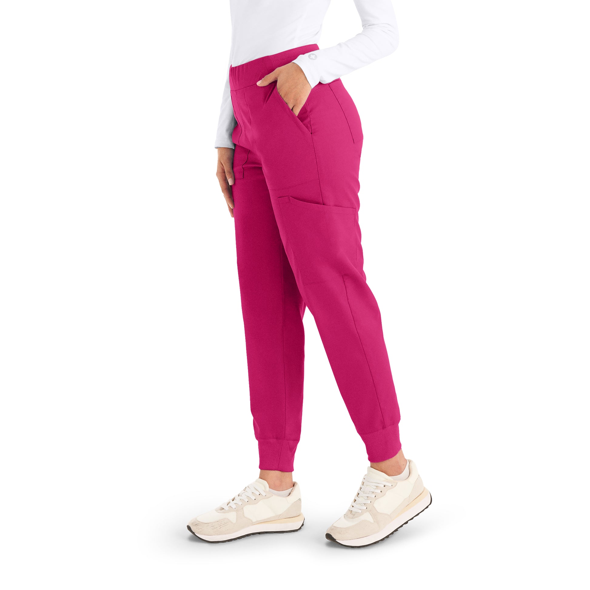 ProFlex LB406 Women's Jogger Scrub Pants Bright Rose Image