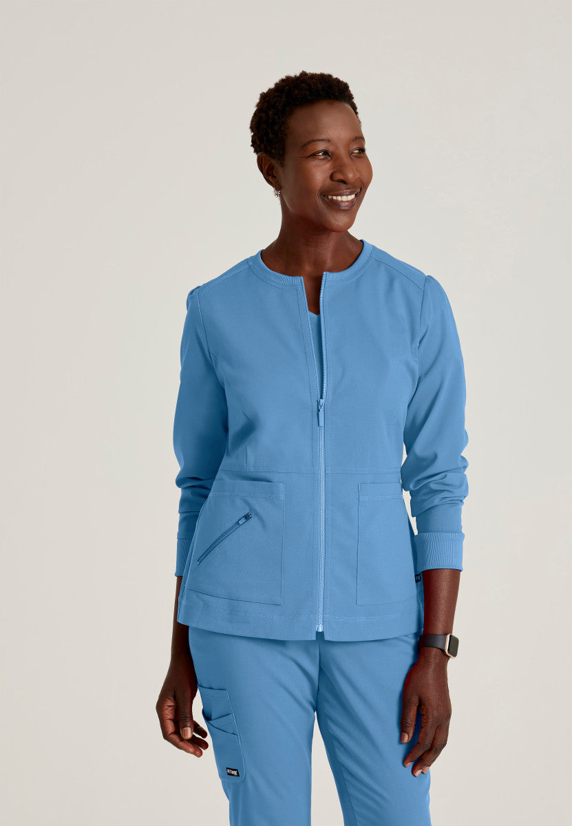 Greys Anatomy Stretch GRSW017 Millie Jacket Ciel Blue