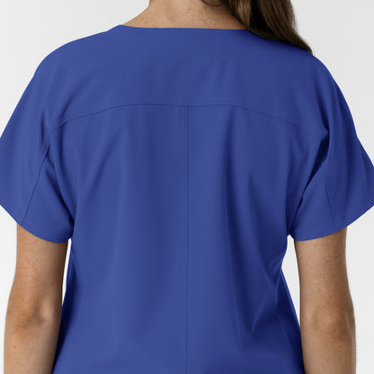 NURTUR 6280 Women's Drop Shoulder Tunic Scrub Top Galaxy Blue