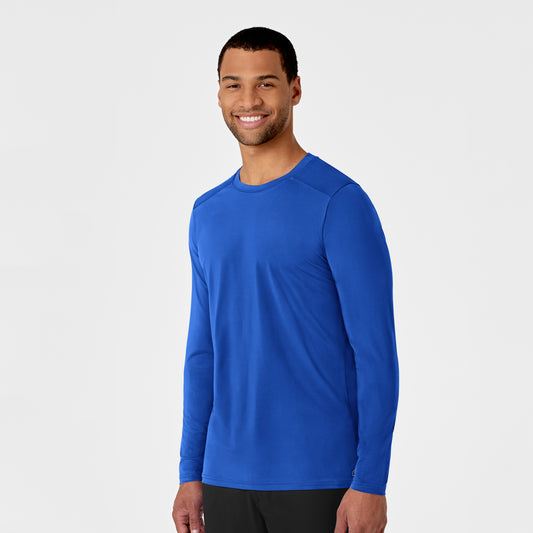 Layers 2629 Men's Performance Long Sleeve Tee Royal Model Image Right Side | Wink