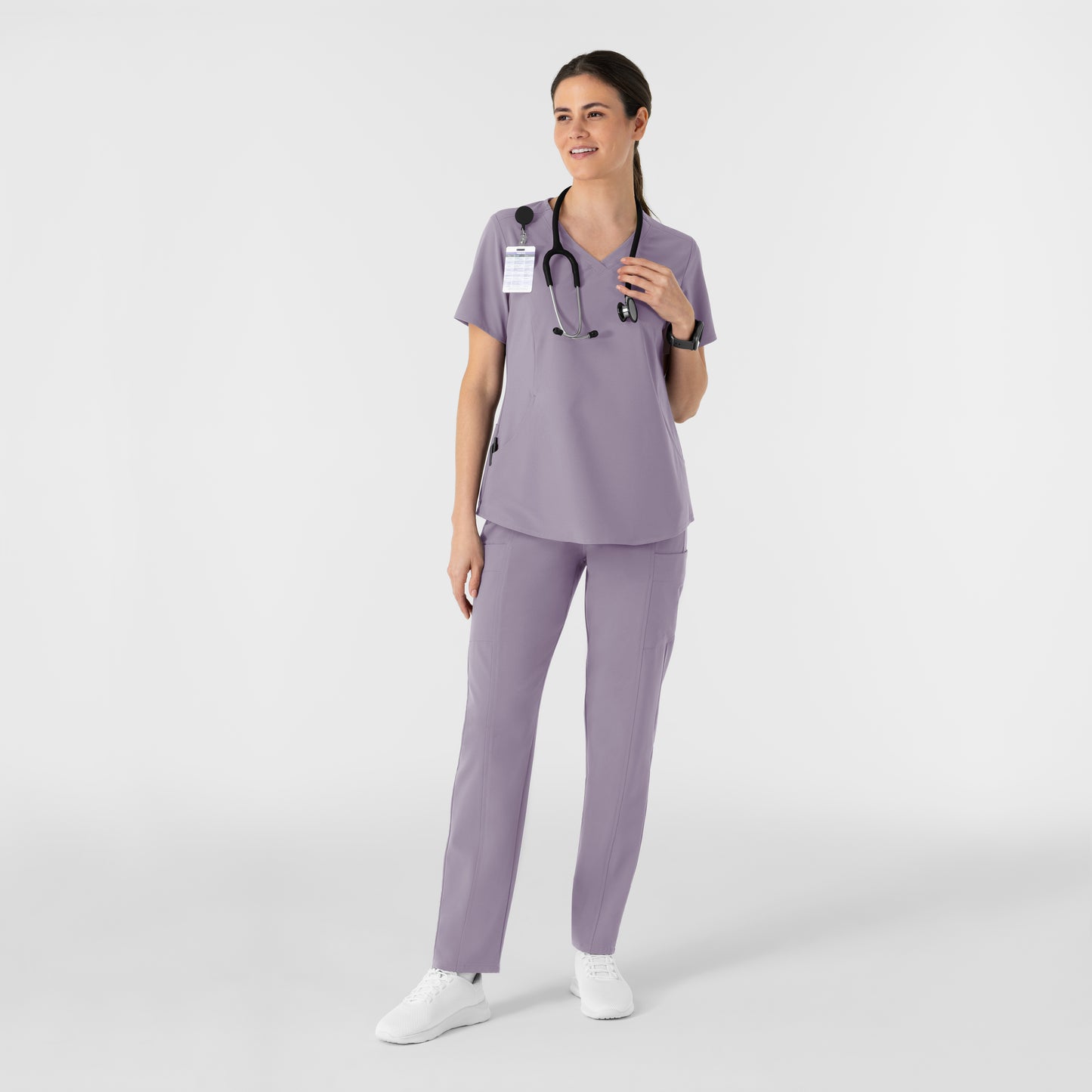 RENEW 6254 Women's V-Neck Scrub Top Wisteria