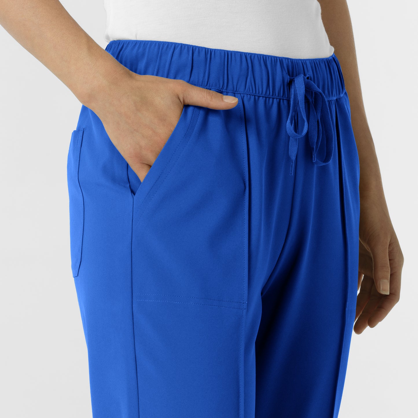 RENEW 5154 Women's Pintuck Scrub Pants Royal