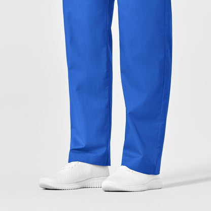 WonderWORK 500 Unisex Drawstring Cargo Scrub Pants Royal Model Image Alternate | Wink