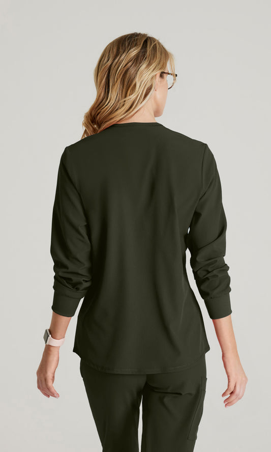 Skechers SK401 Women's Stability Warm-Up in Olive by Barco Model Image Back