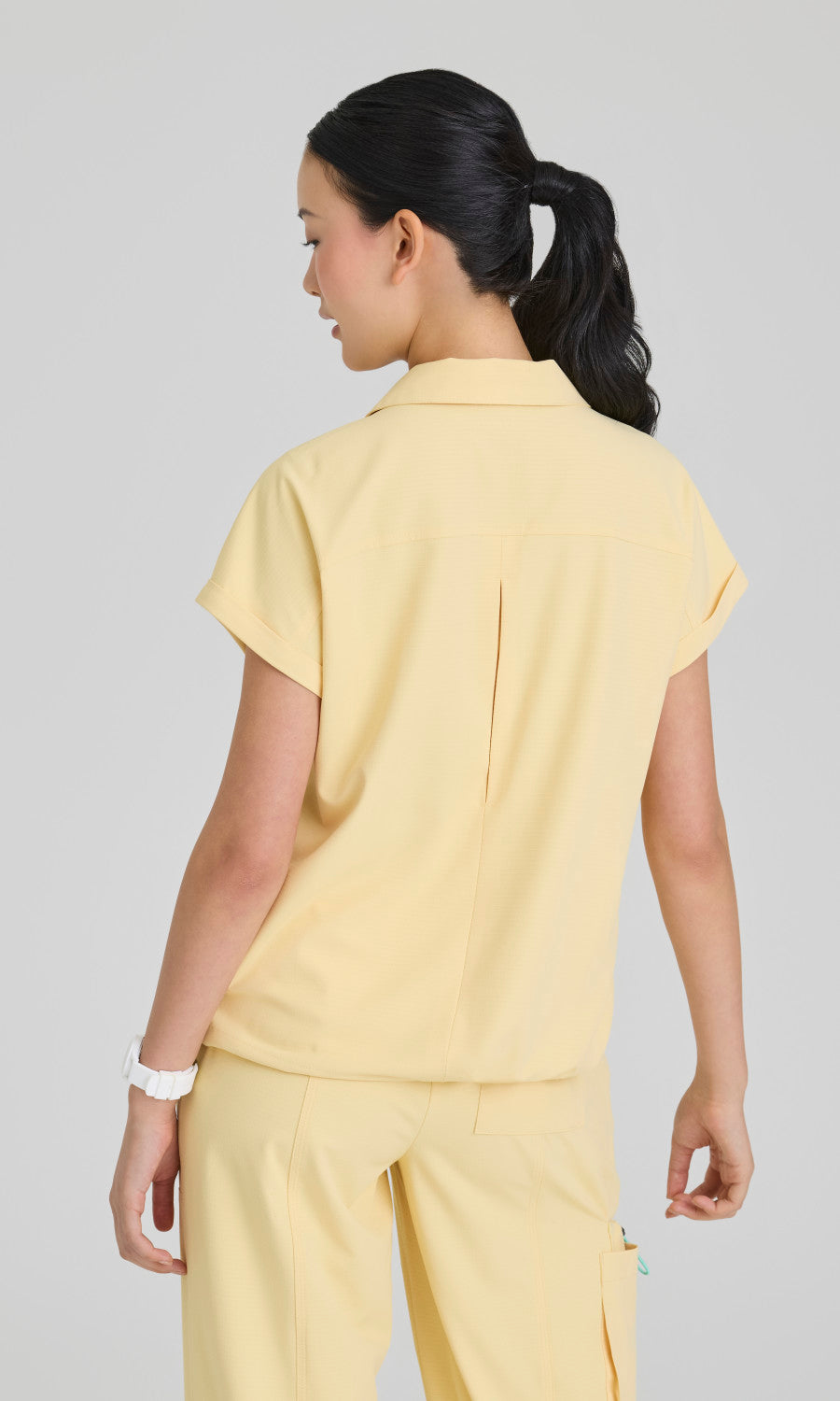 Skechers™ Ripstop SKT276 Women's Charlie Top in Soft Citrine by Barco Model Image Back