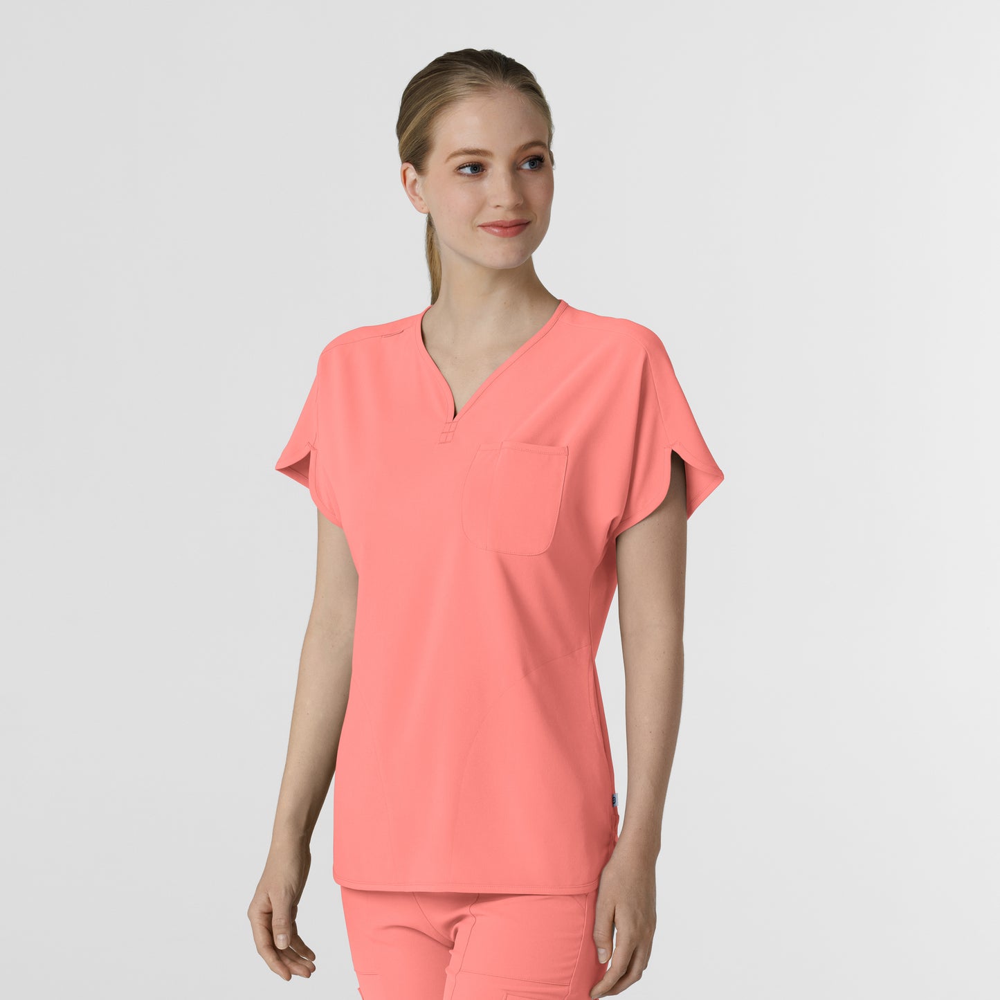 RENEW 6634 Women's Dolman Scrub Top Paradise Pink