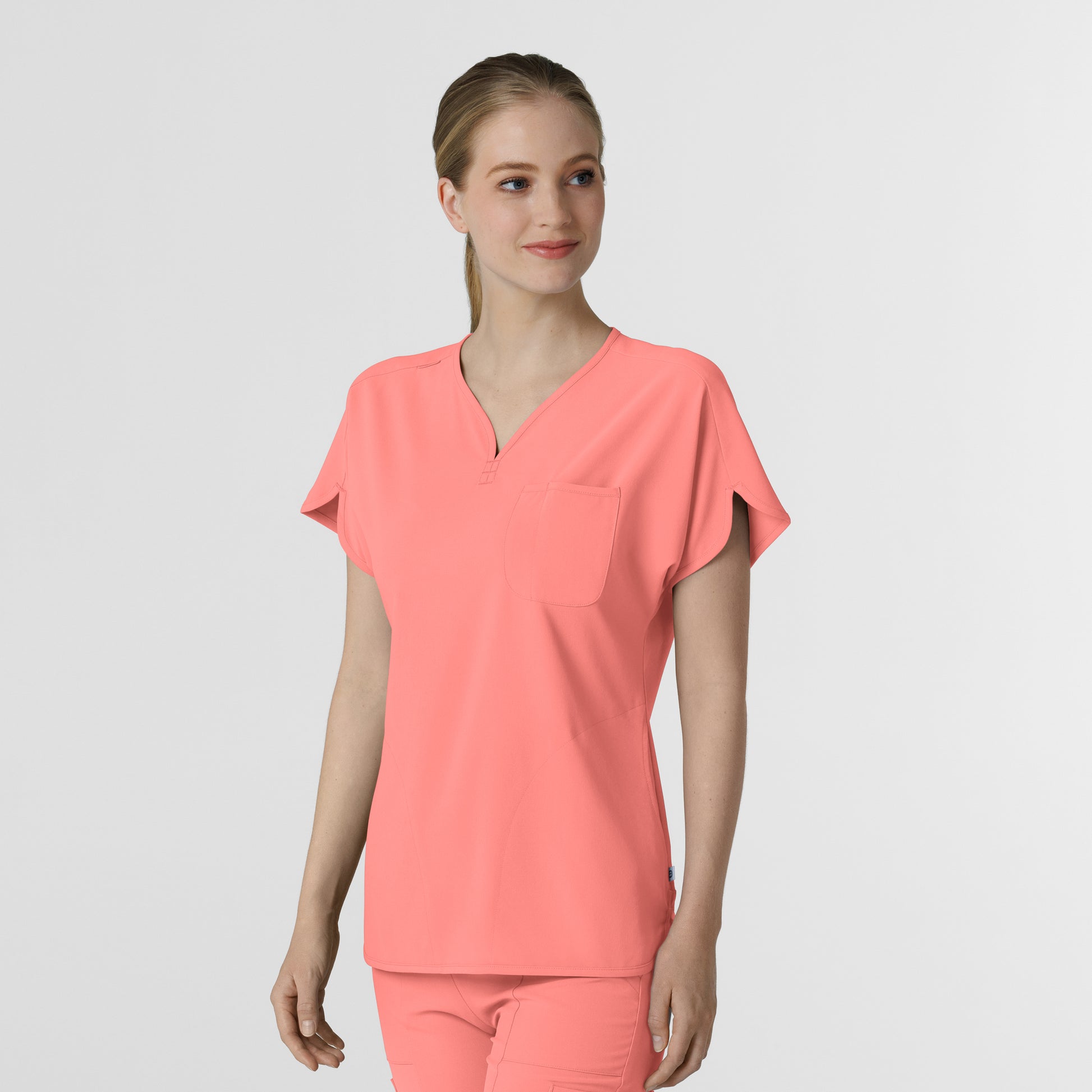 RENEW 6634 Women's Dolman Scrub Top Paradise Pink