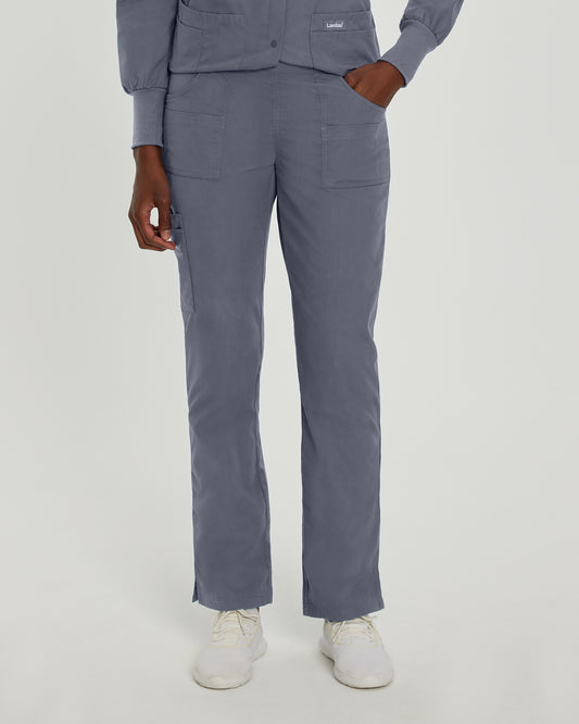 Essentials 8380 Women's Cargo Scrub Pants Steel Grey Image