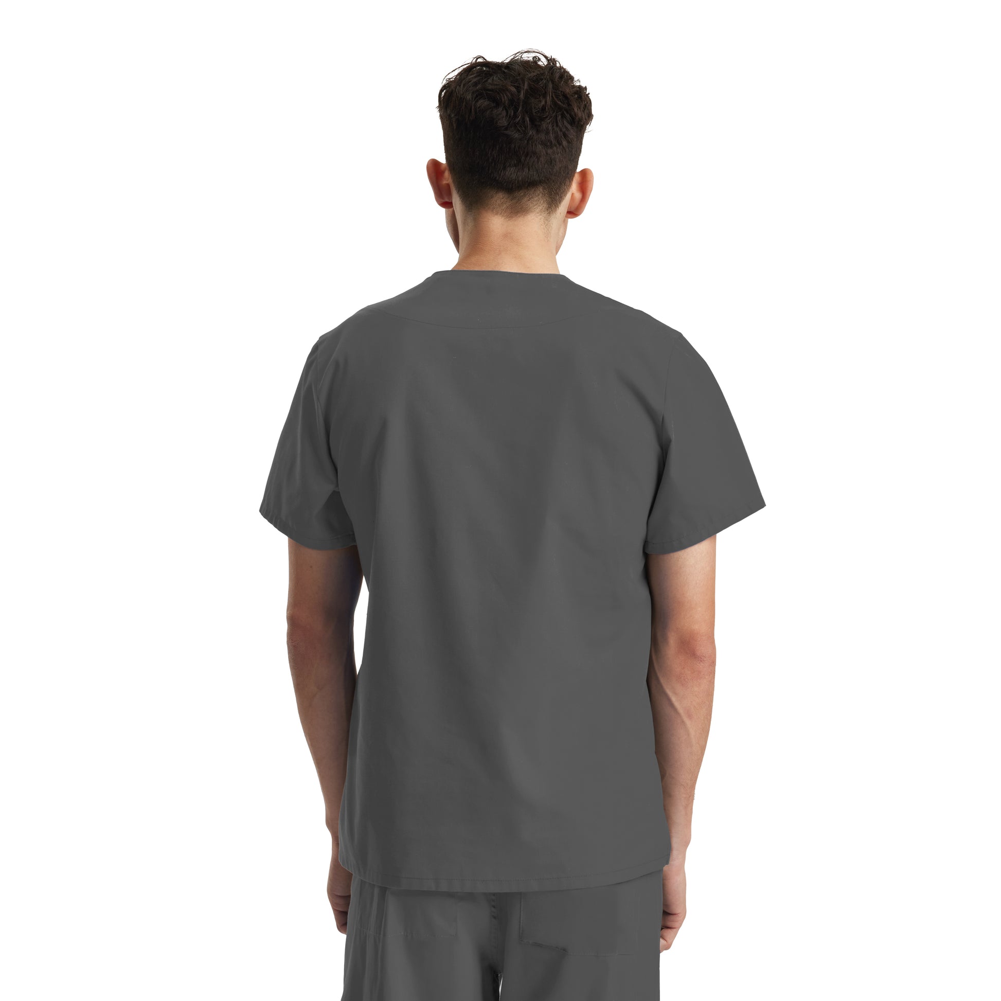 Essentials LT121 Unisex 3 Pocket V Neck Scrub Top Steel Grey Image