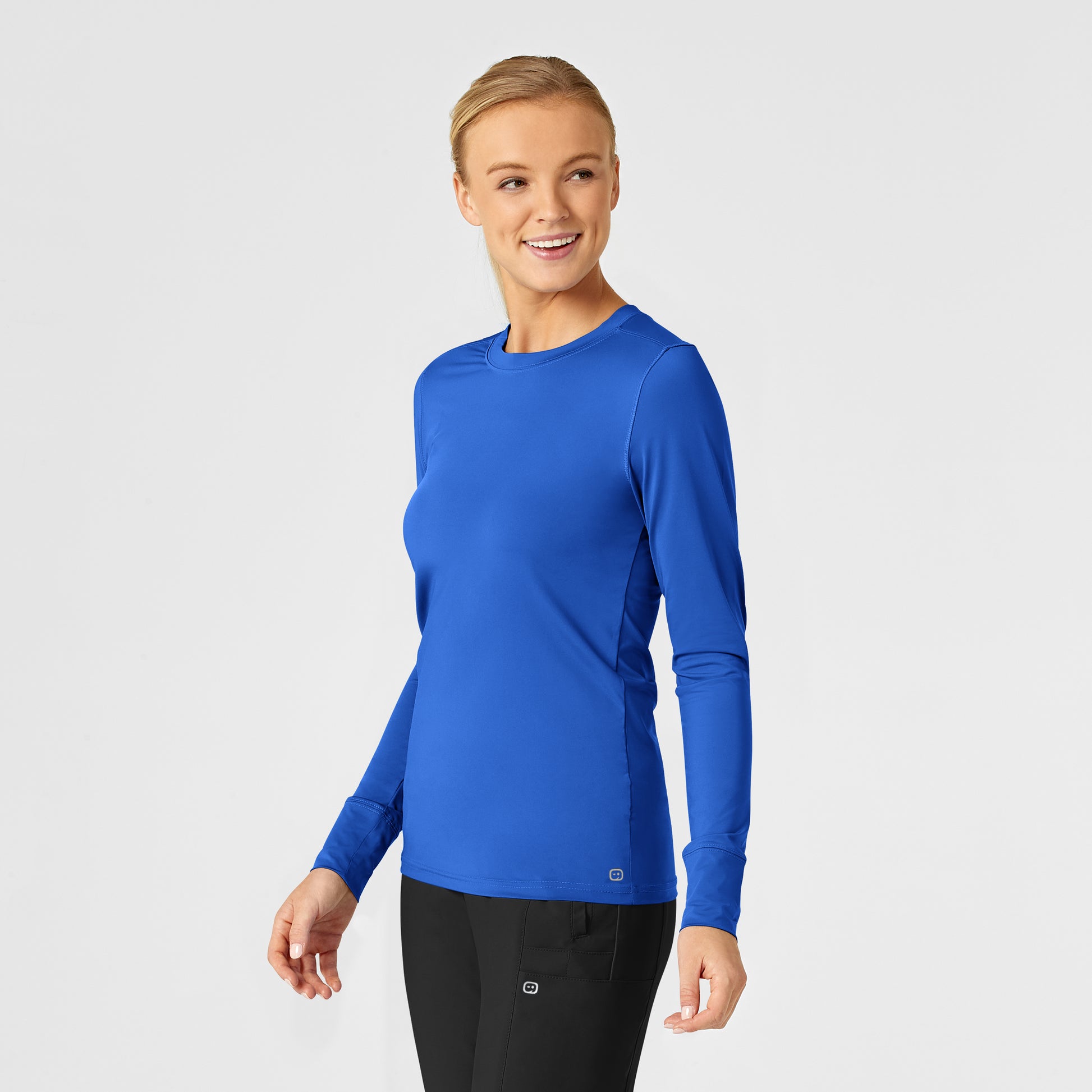 Layers 2029 Performance Long Sleeve Tee Royal Model Image Right Side | Wink