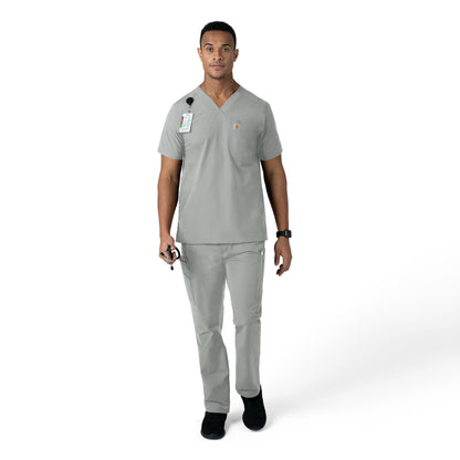 Force Essentials C56113 Men's Straight Leg Cargo Scrub Pants Grey Model Image Alternate | Carhartt