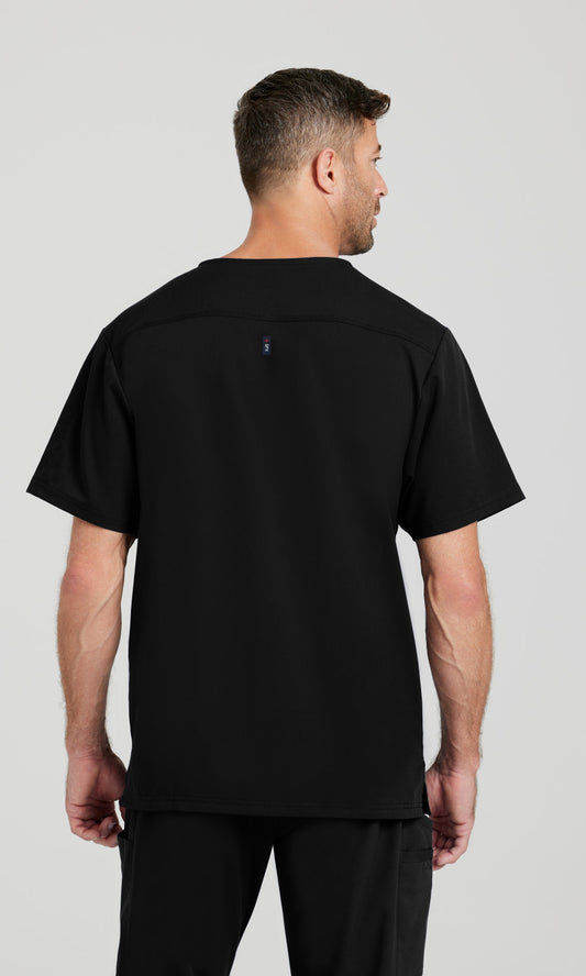 Grey's Anatomy Stretch GRST079 Murphy Scrub Top Black