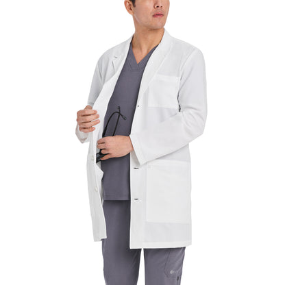 V-Tess WL801 Men's 5 Pocket Full Length Tablet White Coat White Image