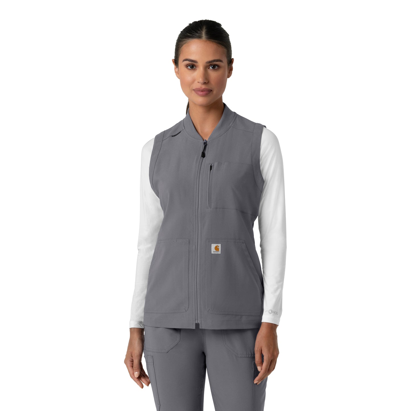 Force Cross-Flex C82510 Women's Lightweight Scrub Vest Pewter