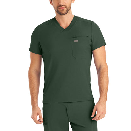 Forward LT111 Men's 2 Pocket V Neck Scrub Top Mountain View Image