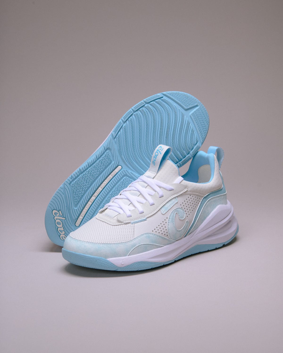 Men's Strada Shoes White / Brushed Aqua