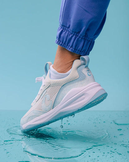Women's Strada Shoes White / Brushed Aqua