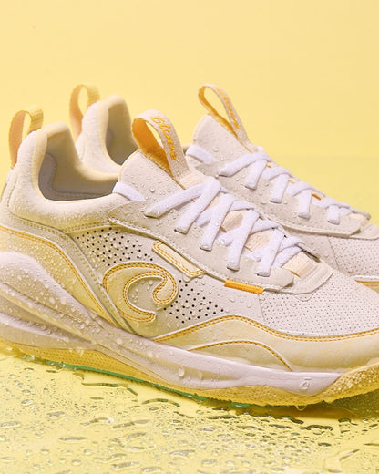 Men's Strada Shoes White / Brushed Yellow
