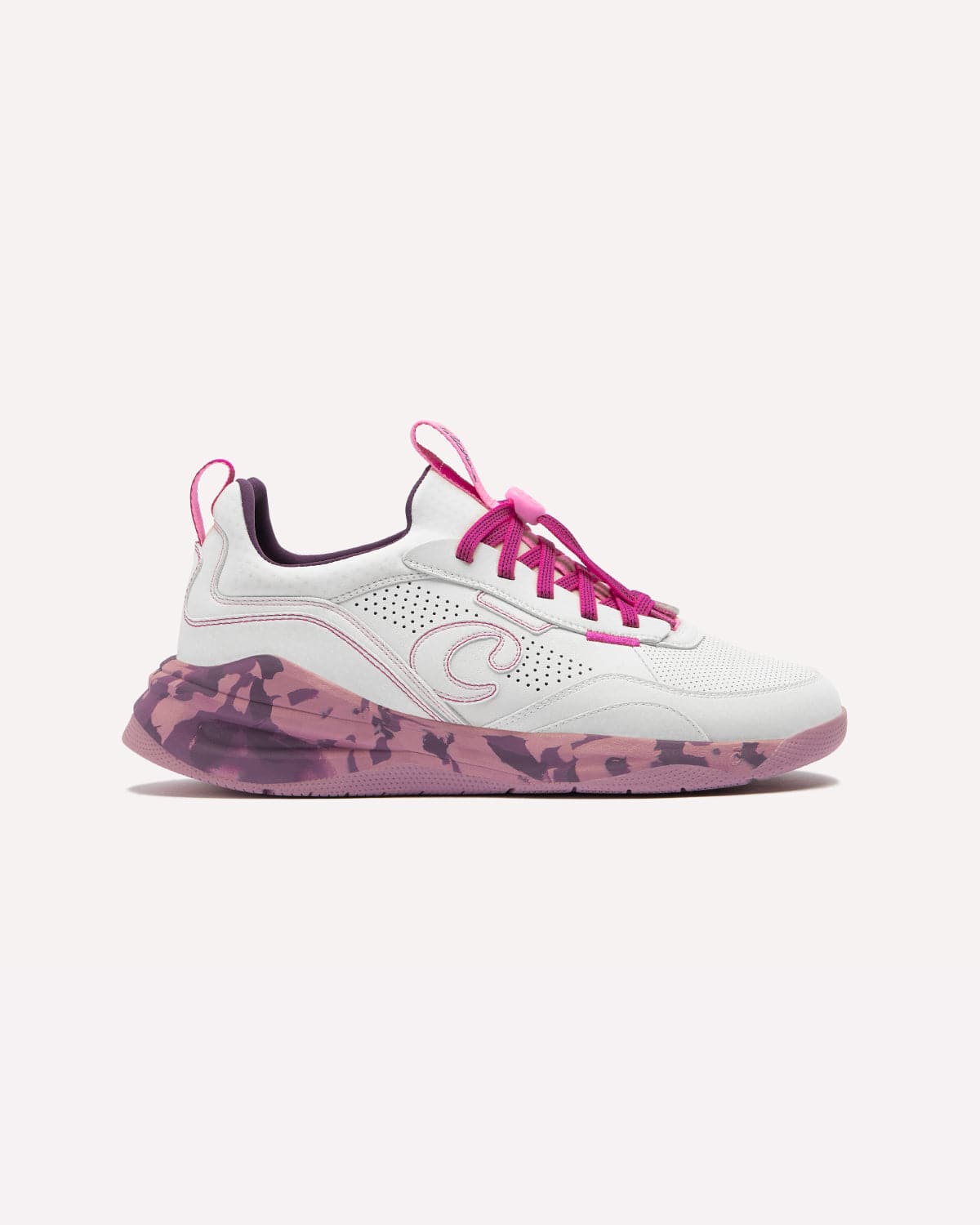 Men's Strada Shoes White Mauve Marble