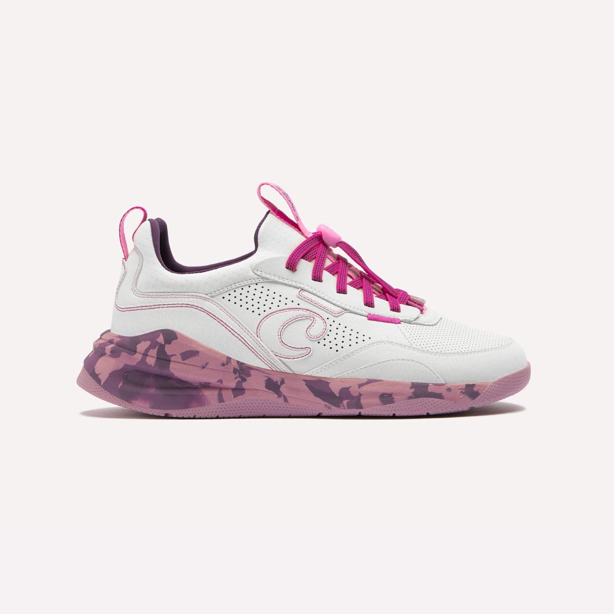 Men's Strada Shoes White Mauve Marble