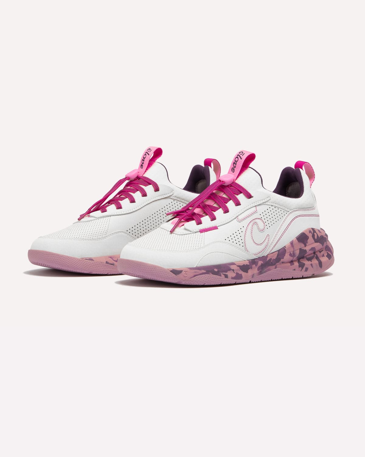 Men's Strada Shoes White Mauve Marble