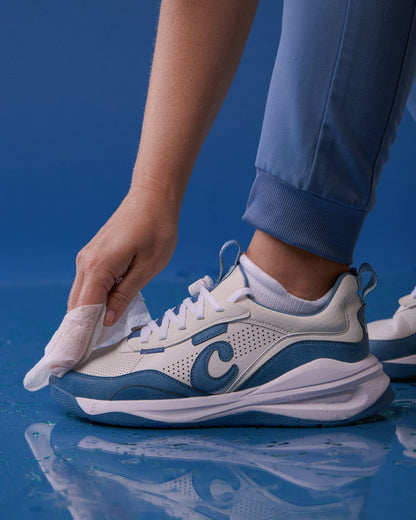 Women's Strada Shoes White / Ocean Blue