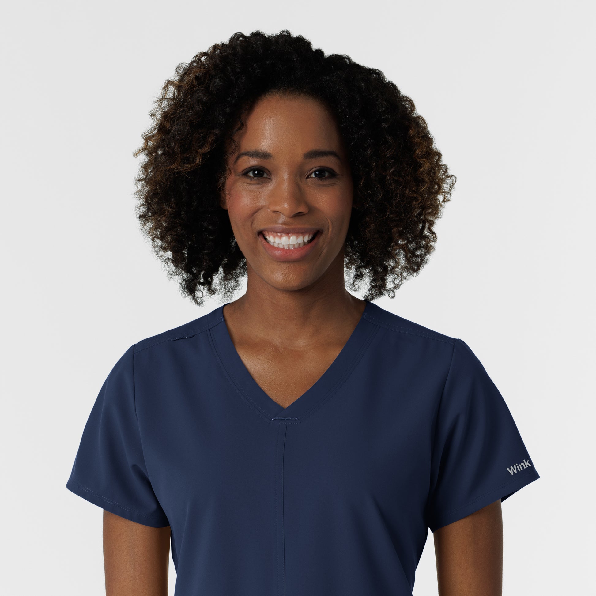 NURTUR 6180 Women's V-Neck Scrub Top Navy