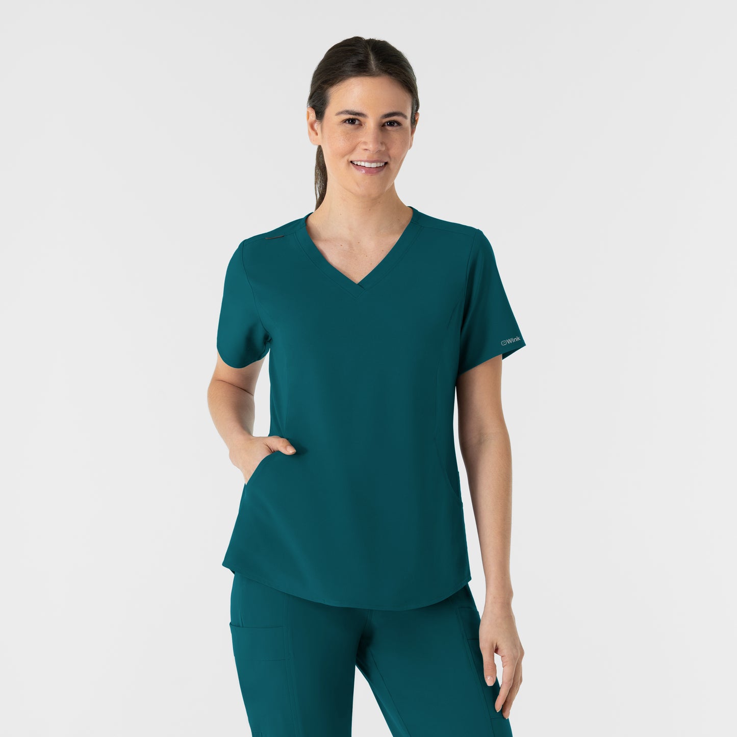 RENEW 6254 Women's V-Neck Scrub Top Caribbean