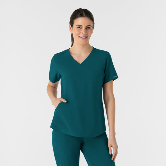RENEW 6254 Women's V-Neck Scrub Top Caribbean