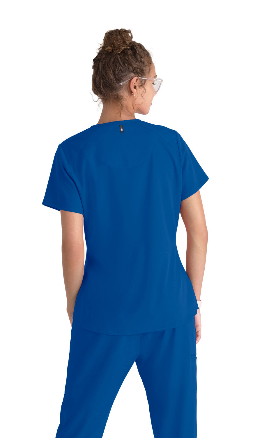 Grey's Anatomy Stretch GRST011 Emma Scrub Top New Royal