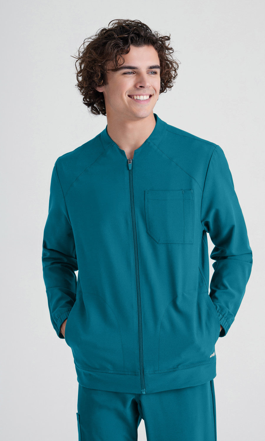 Cleveland Clinic Grey's Anatomy Evolve GSSW887 Cycle Scrub Jacket Bahama