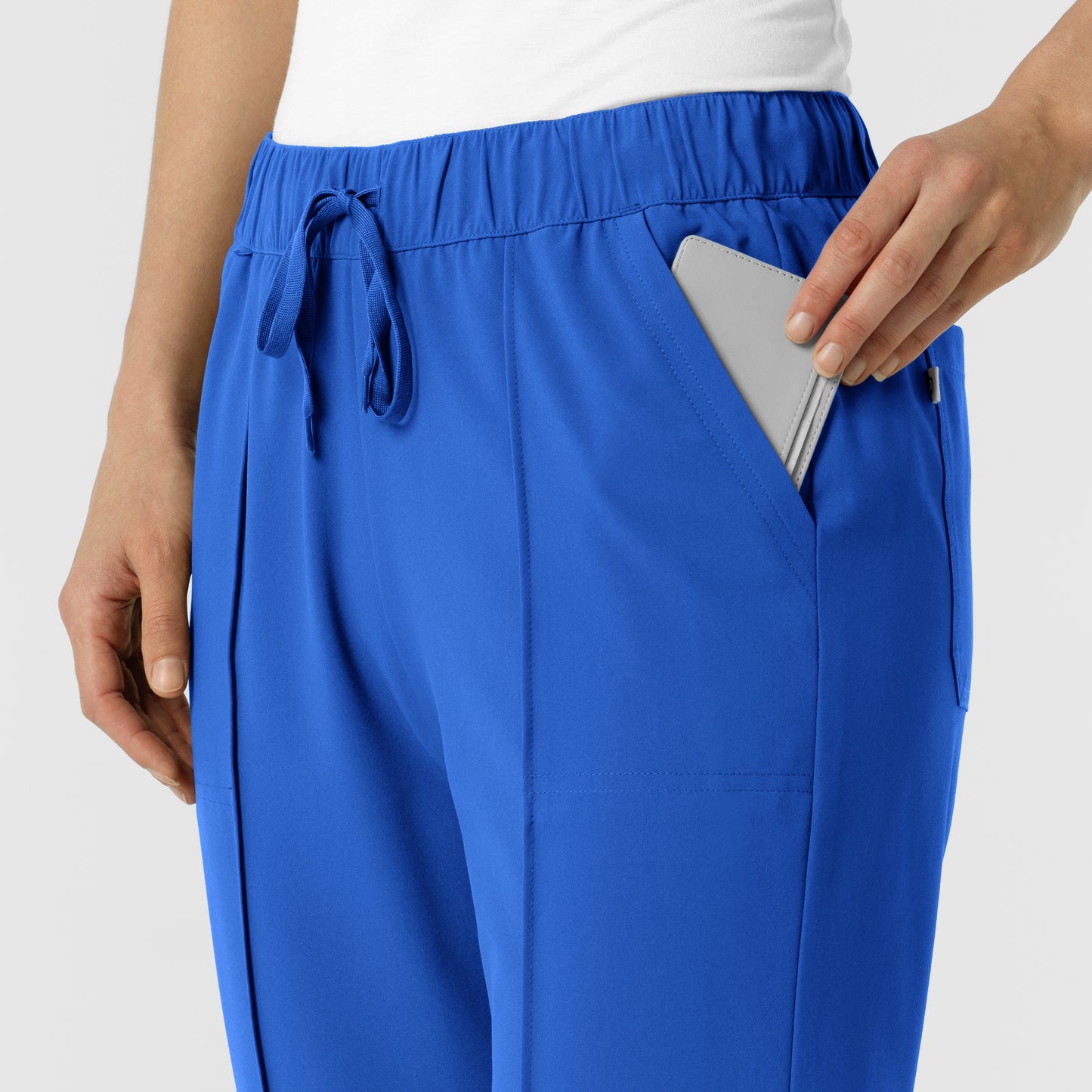 RENEW 5154 Women's Pintuck Scrub Pants Royal