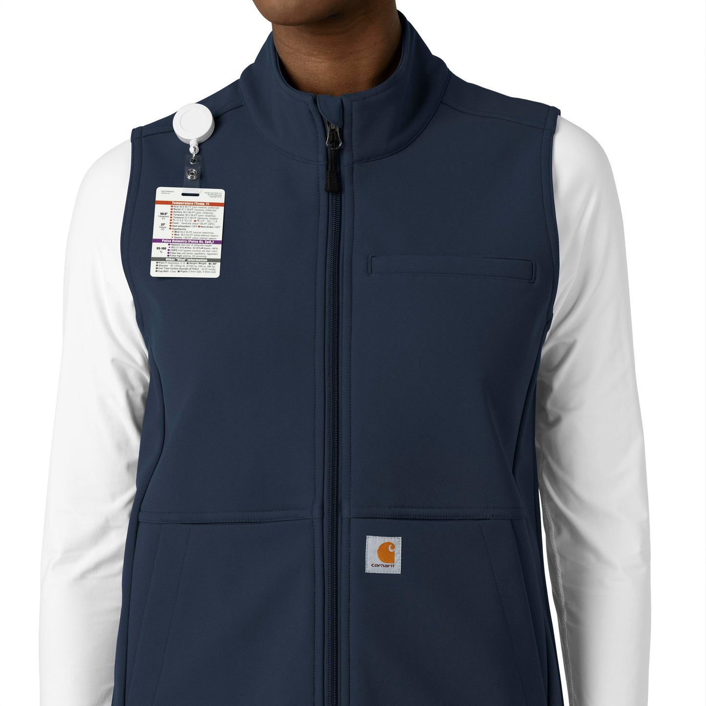 Rugged Flex C83023 Bonded Fleece Vest Navy Model Image Alternate | Carhartt