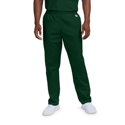 Scrub Zone LB411 Unisex No Pocket Flex Waist Scrub Pants Hunter Image