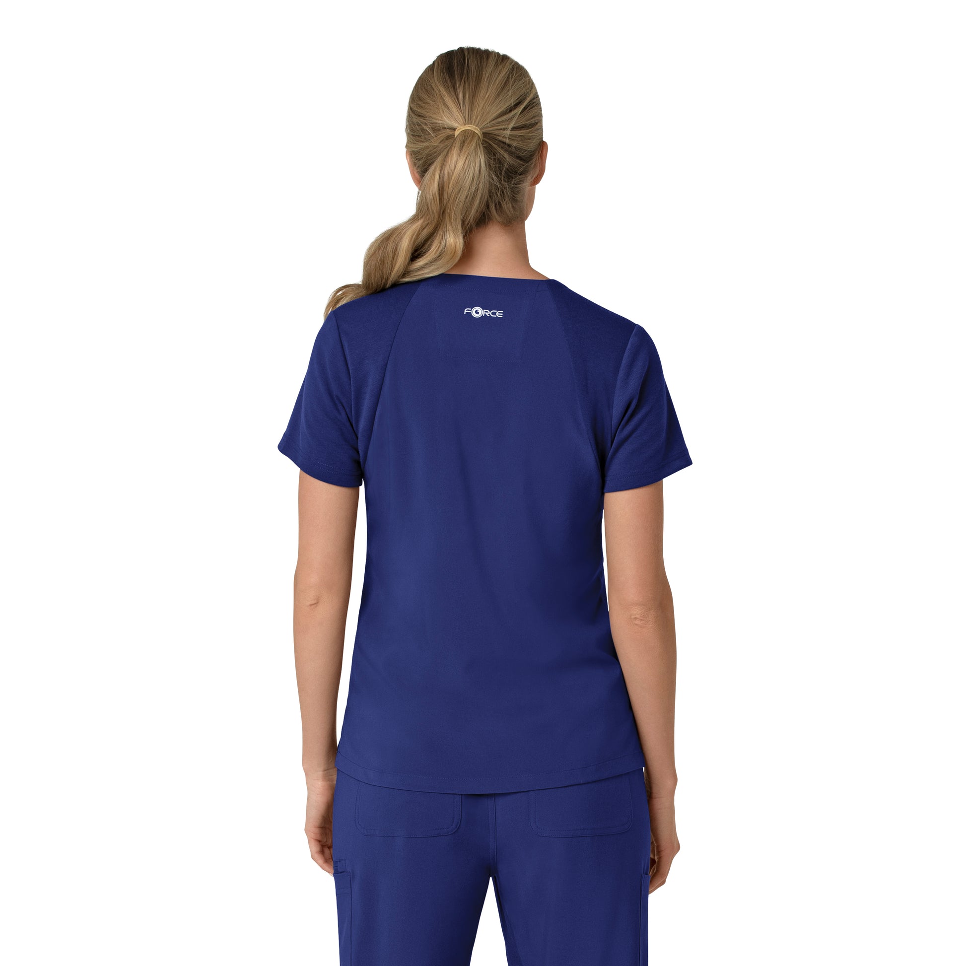 Force Cross-Flex C13210 Women's Flex Panel V-Neck Scrub Top Galaxy Blue