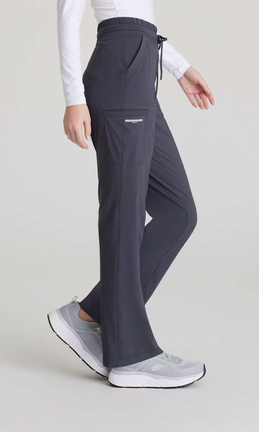 Skechers Slip-Ins Knits SKP668 Reach Knit Scrub Pants Pewter