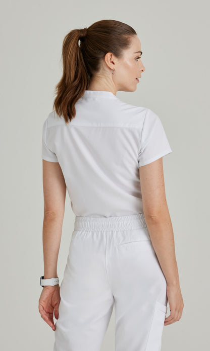 Barco Unify BUT163 Mission Scrub Top White