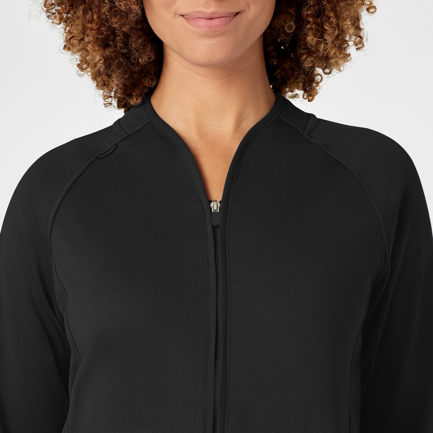 Layers 8209 Fleece Full Zip Jacket Black Model Image Left Side | Wink