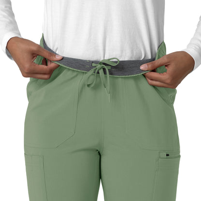 Force Cross-Flex C53210 Women's Straight Leg Cargo Scrub Pants Green Slate
