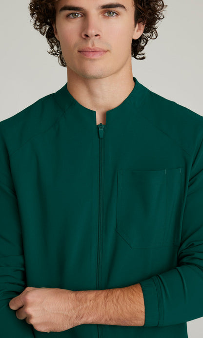 Cleveland Clinic Grey's Anatomy Evolve GSSW887 Cycle Scrub Jacket Hunter Green