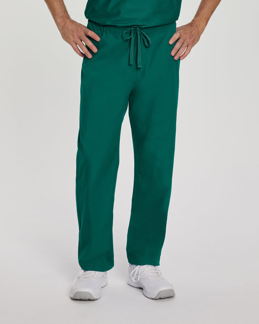 Essentials 7602 Unisex Reversible Scrub Pants Hunter Green Image