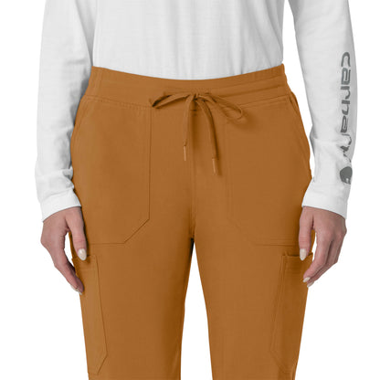 Force Cross-Flex C53110 Cargo Jogger Scrub Pants Fox Brown Model Image Left Side | Carhartt