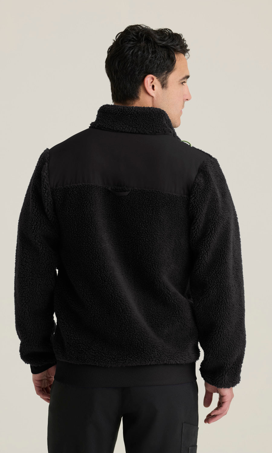 Grey's Anatomy Stretch GRSJ942 Randin Sherpa Jacket Black - back