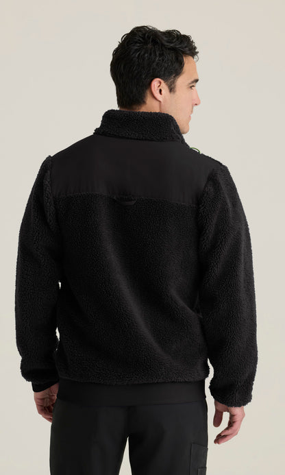 Grey's Anatomy Stretch GRSJ942 Randin Sherpa Jacket Black - back