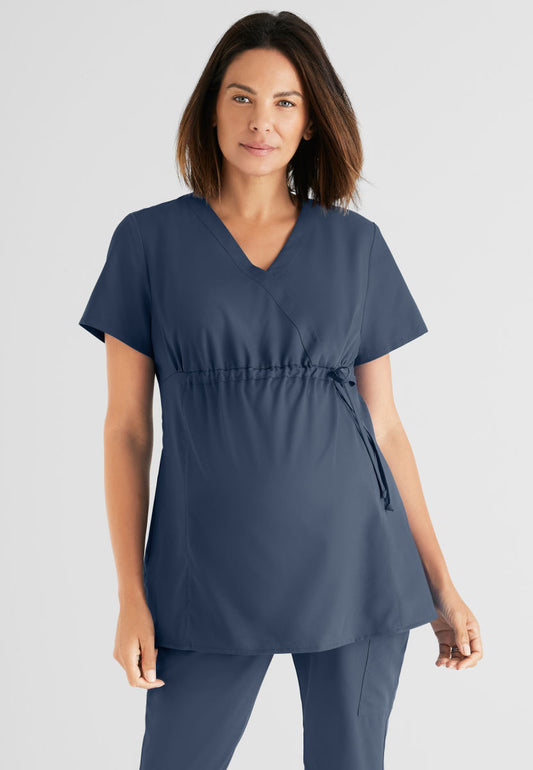 Greys Anatomy GRT094 Lilah Scrub Top Steel