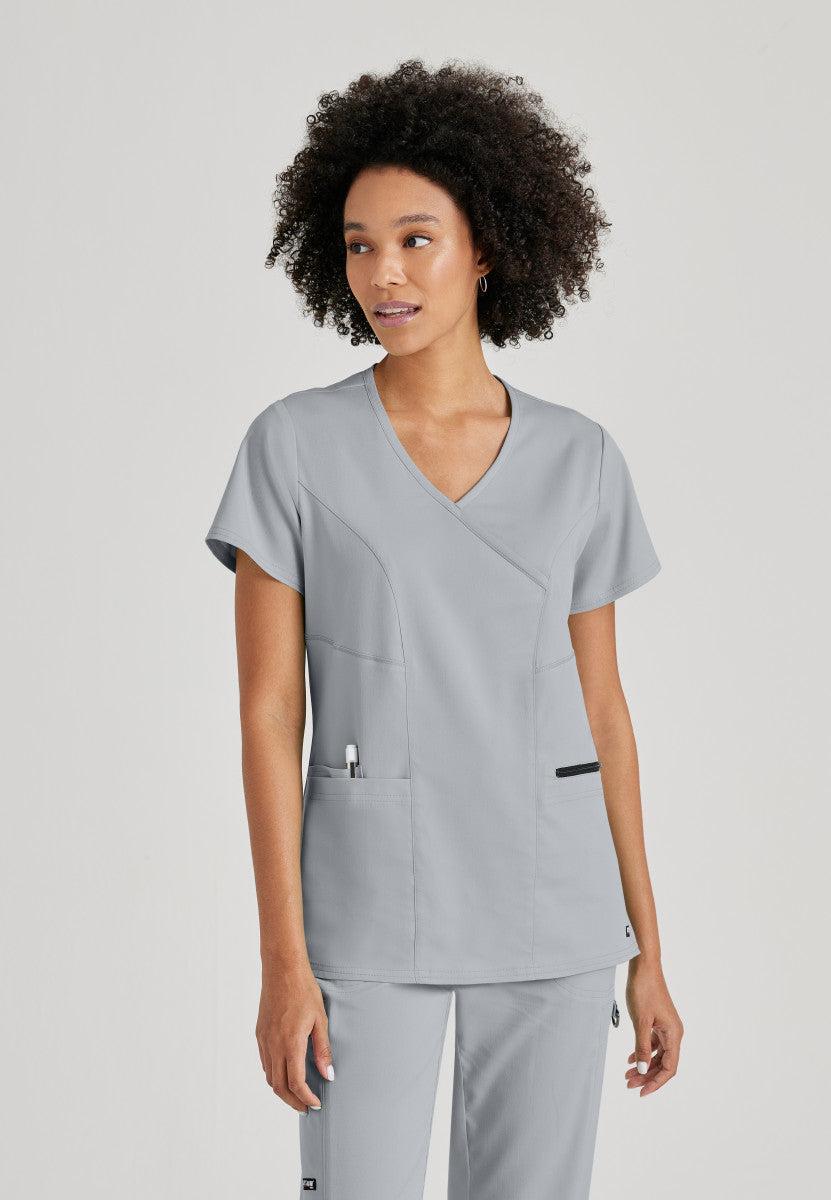 Greys Anatomy Stretch GRST001 Kim Scrub Top Moonstruck