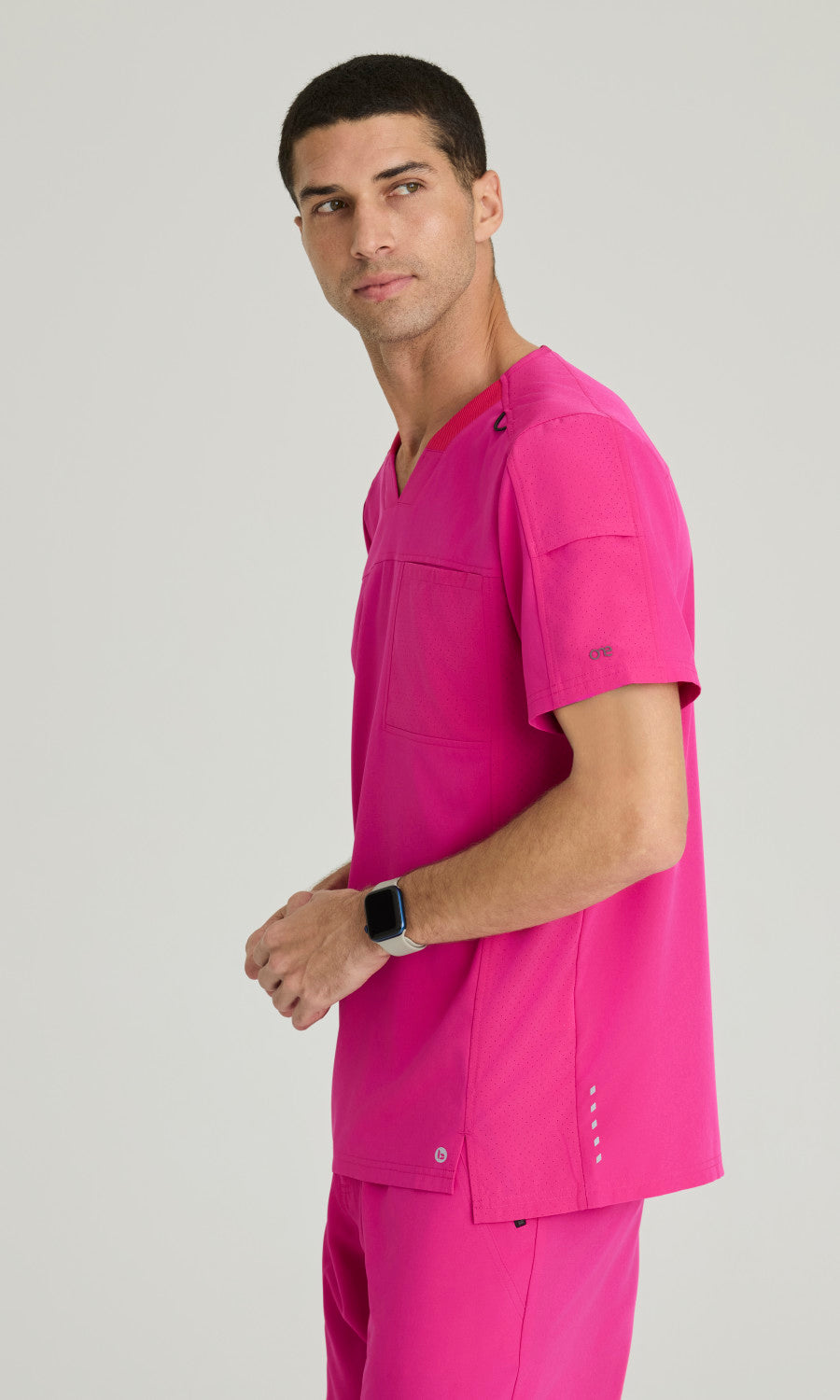 Barco One BOT195 Velocity Scrub Top Prestige Pink