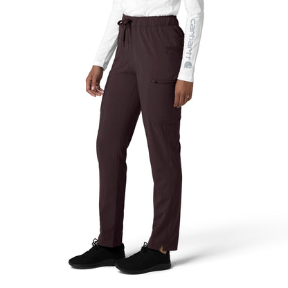 Force Cross-Flex C53210 Women's Straight Leg Cargo Scrub Pants Dark Sepia