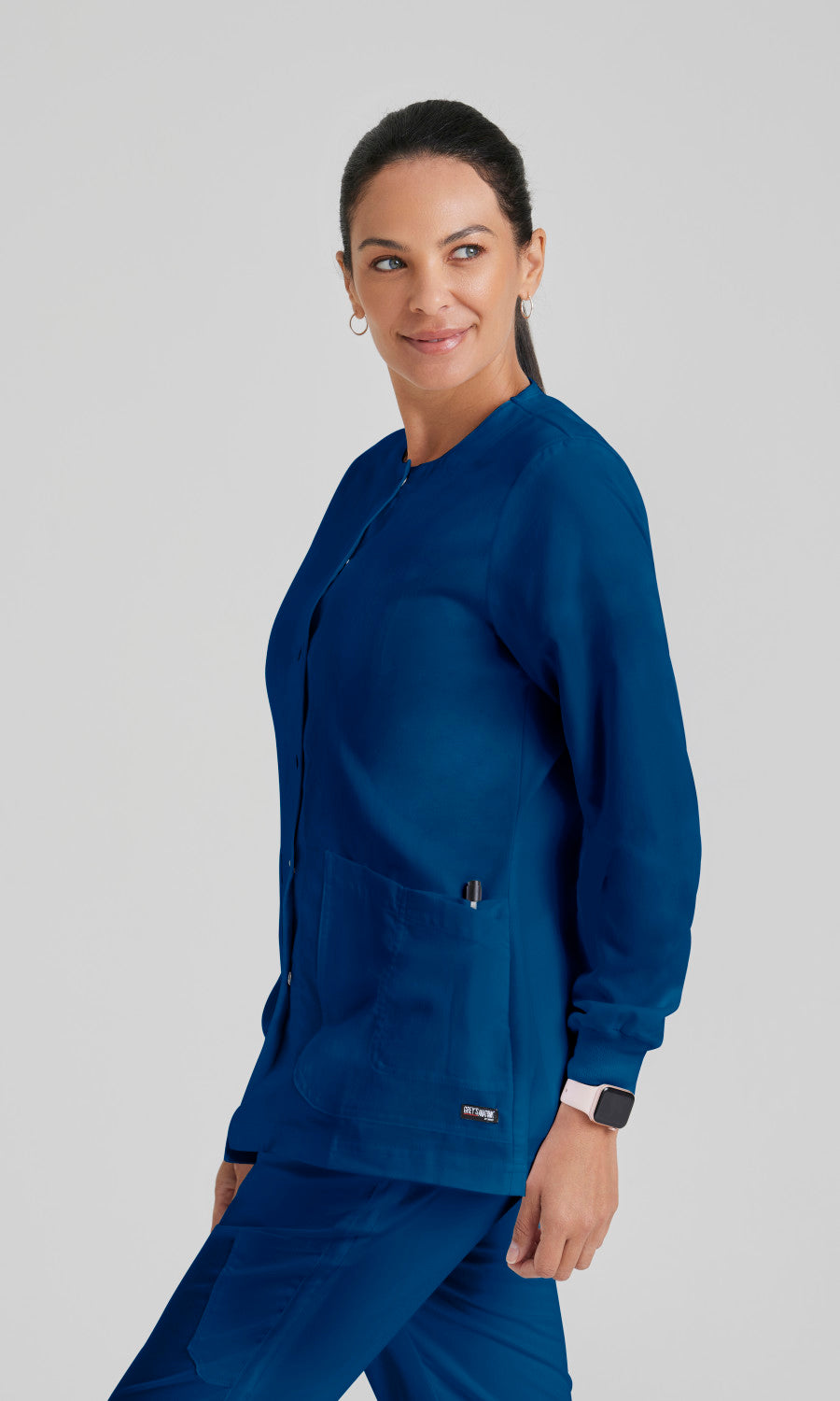 Grey's Anatomy 4450 Jamie Scrub Jacket Indigo